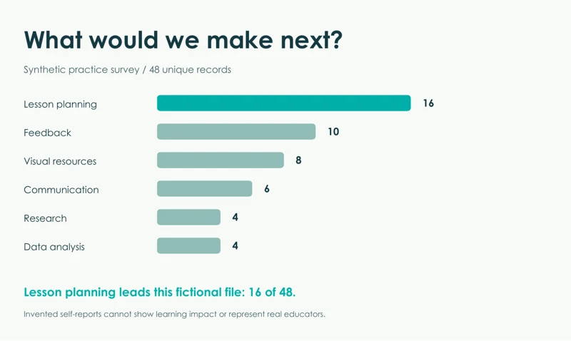 Survey into a visual story — authored example